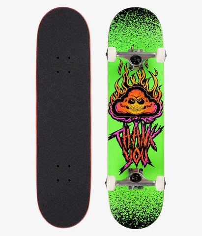 Thank You Skull Cloud 8 Skateboard Complete