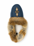Manitobah Women's Tipi Suede Moccasin - Navy