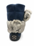 Manitobah Kid's Waterproof Faux Fur Snowy Owlet Mukluk - Navy