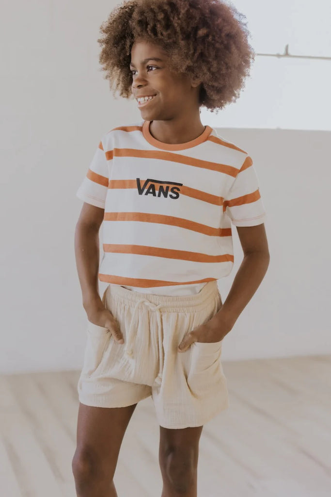 Vans Girls Stripped Crew Tee Rumors Skate and Snow