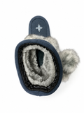 Manitobah Kid's Waterproof Faux Fur Snowy Owlet Mukluk - Navy