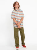 Volcom Big Boys Veecee Stripe Short Sleeve Shirt