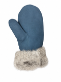 Manitobah Fur Trim Mitt - Navy