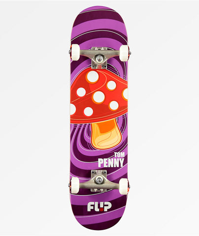 Flip Team Pop Shroom Purple 7.75 Complete Skateboard