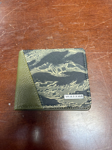 Volcom Solidstone Leather Wallet - Camo