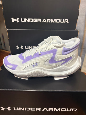 Under Armour Unisex UA Jet '25 Basketball Shoes - White / Transparent - 101
