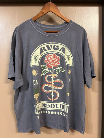 RVCA Womens Baggie Tee II - Gravel