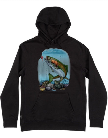 RDS Mens CDN Trout Life Hoodie - Black