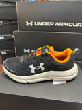 Under Armour Boys' GS UA Assert 10 Running Shoes - Black / Squad Orange / Stone - 007