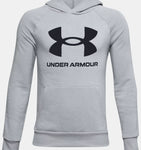 Under Armour Boys' UA Rival Fleece Big Logo Hoodie