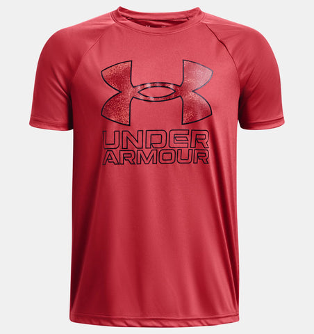 Under Armour Boys' UA Tech™ Hybrid Print Fill Short Sleeve