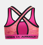 Under Armour Girls' UA Crossback Printed Sports Bra