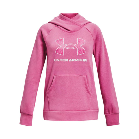 Under Armour Girls' UA Rival Fleece Big Logo Hoodie