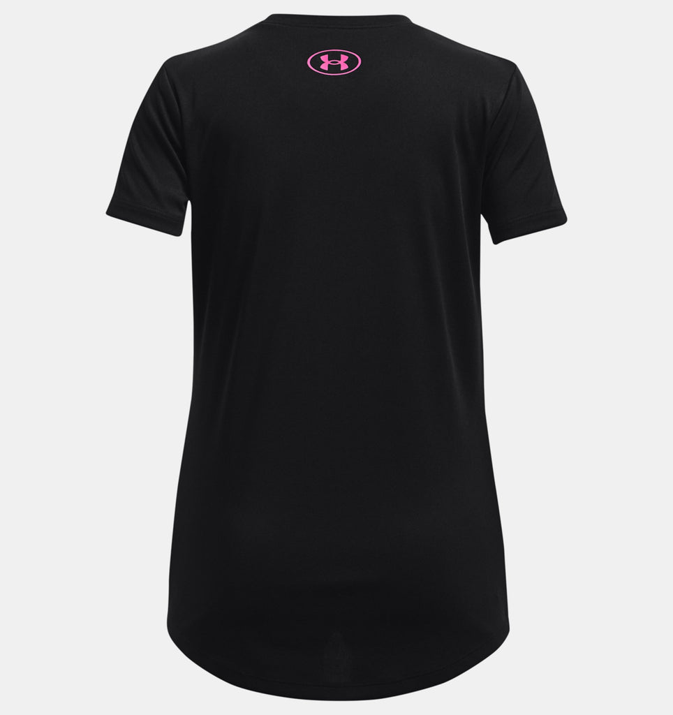 Under Armour Girls' Tech Graphic Big Logo Short Sleeve T-Shirt