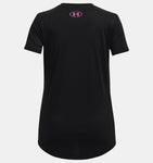 Under Armour Girls' UA Tech™ Print Fill Big Logo Short Sleeve