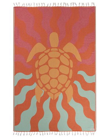 Sand Cloud L Towel - Sunset Turtle