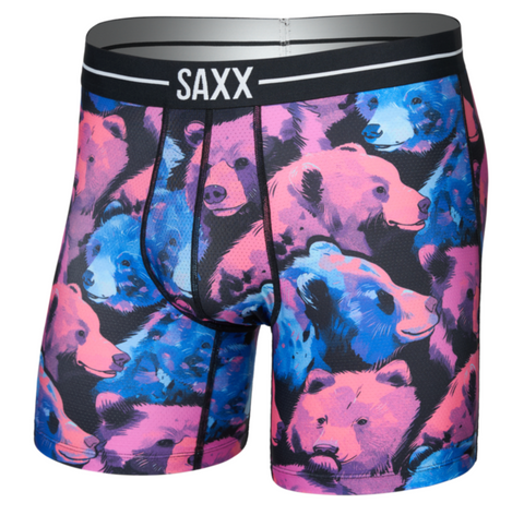 Saxx Volt Breathable Mesh Underwear - Beartastic - Multi