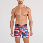 Saxx Volt Breathable Mesh Underwear - Canyon Daze - Red Clay