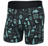 Saxx Droptemp™ Cooling Cotton Underwear - Camp Stamps - Black
