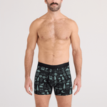 Saxx Droptemp™ Cooling Cotton Underwear - Camp Stamps - Black
