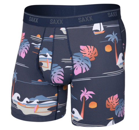 Saxx Quest Underwear - Sunny Adventure - Maritime