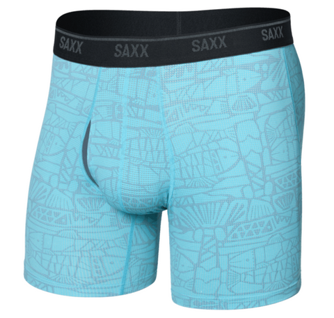 Saxx Quest Underwear - Tile Fish - Sea Level