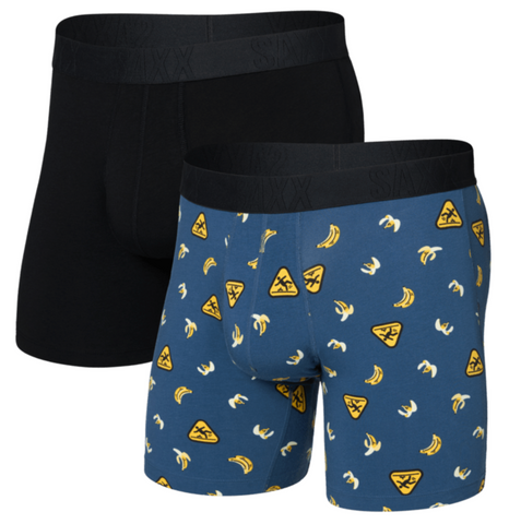 Saxx Droptemp™ Cooling Cotton 2-Pack Underwear - Safety First/Black