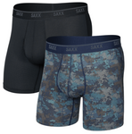 Saxx Quest Quick-Dry Mesh (2 Pack) - Matrix Camo/Black