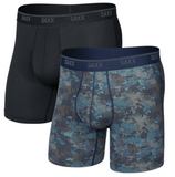 Saxx Quest Quick-Dry Mesh (2 Pack) - Matrix Camo/Black