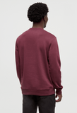 Tentree Mens Summit Reflection Crew - Deep Burgundy / Seaport