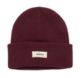 Tentree Alden Cotton Patch Beanie - Deep Burgundy