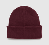 Tentree Alden Cotton Patch Beanie - Deep Burgundy
