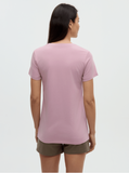 Tentree Women's Summer Flora T-Shirt - Pink Sand/Meteorite Black