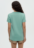 Tentree Women's Summer Flora T-Shirt - Turquoise Sky/Vintage White