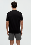 Tentree Mens Serene Lake T-Shirt - Meteorite Black/Sunset