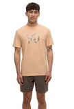 Tentree Mens Haiti Palm Logo T-Shirt - Orange Sherbet/Clay