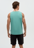 Tentree Mens Pender Tank - Turquoise Sky Heather