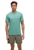 Tentree Mens TreeBlend Baker T-Shirt - Turquoise Sky Heather