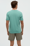 Tentree Mens TreeBlend Baker T-Shirt - Turquoise Sky Heather