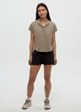 Tentree Women's Westin Hybrid Short - Meteorite Black