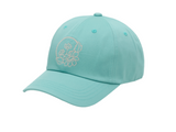 Tentree Daisy Embroidery Peak Hat - Turquoise Sky/White Oak
