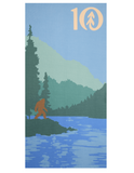 Tentree Brohm Packable Towel - Tidal Teal/Lake Life