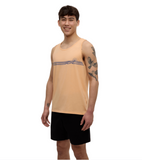 Tentree Mens Weekend Wave Tank - Orange Sherbet / Nightfall