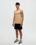 Tentree Mens Weekend Wave Tank - Orange Sherbet / Nightfall