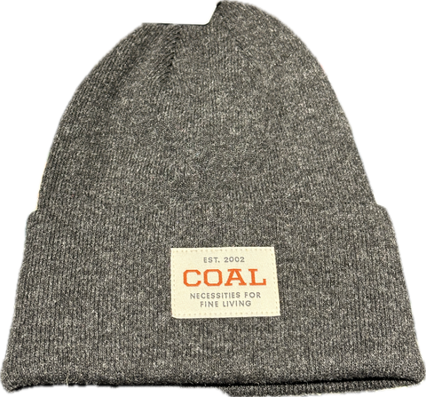 Coal The Uniform Wool Knit Cuff Beanie - Heather Black
