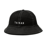 Taikan Bell Bucket Hat - Black Contrast Stitch
