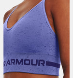 Under Armour Women's UA Seamless Low Long Heather Sports Bra