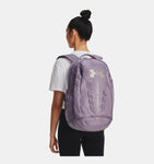 Under Armour UA Hustle 5.0 Backpack - Violet Gray / Metallic Champagne Gold