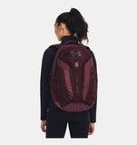 Under Armour UA Hustle Pro Backpack - Dark Maroon / Legendary Black