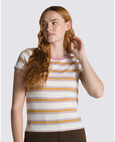 Vans Womens Karina Rozunko Stripe Mini S/S Tee